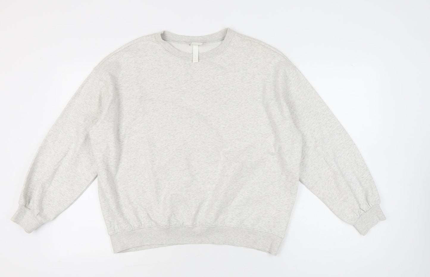 H&M Women’s Grey Sweatshirt UK M Regular Fit Crew Neck