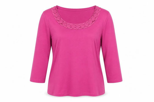 Womens UK Size 10 Marks and Spencer Pink Basic T-Shirt