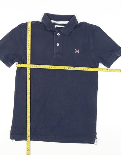 Crew Clothing Men’s Blue XS Polo Shirt Cotton Short Sleeve Classic