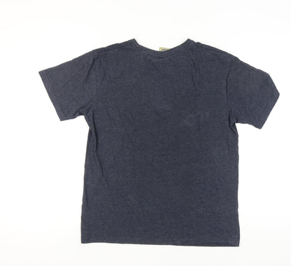 Mens UK Size S Cedar Wood State Blue  T-Shirt