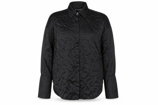 Womens UK Size XS Zara Black Basic Button-Up