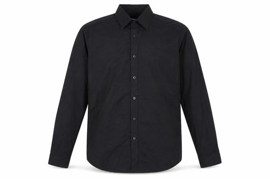 Topman Men's Black Long Sleeve Button-Up Shirt Size L 40-42in