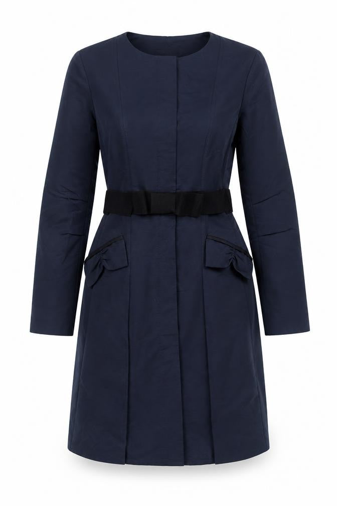 Womens UK Size 10 Topshop Blue Overcoat