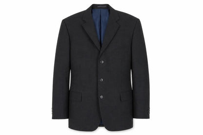 Mens UK Size 46 Pinstripe Regular Grey Suit Jacket