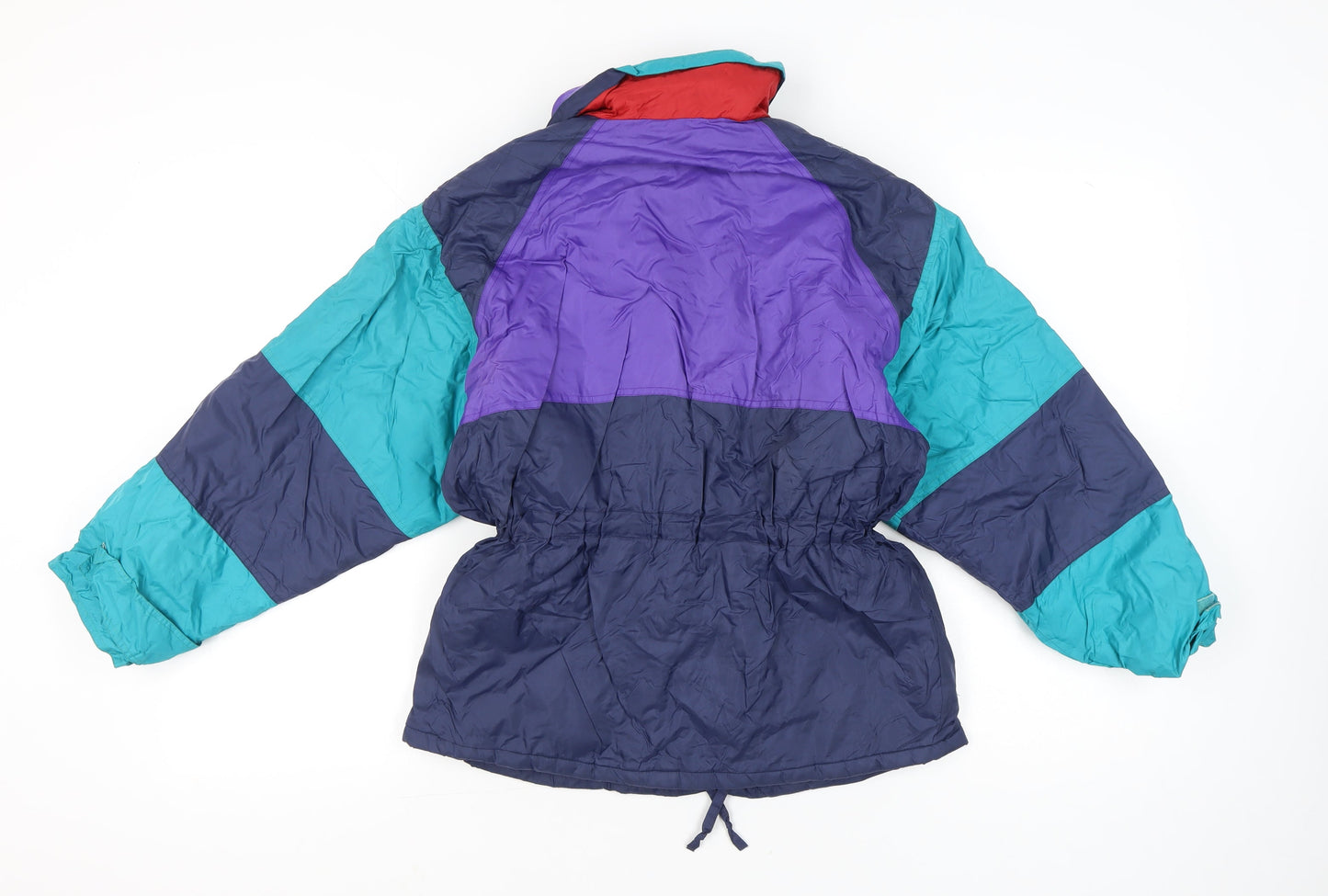 Rodeo Girls Multicoloured 90s Ski Jacket Age 11-12 Yrs Retro Winter Coat