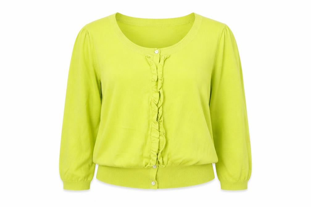 Womens UK Size 14 Kaliko Green Cardigan Jumper