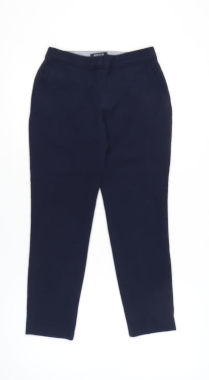 PRICH Womens Blue Slim Straight Leg Business Trousers Size 12
