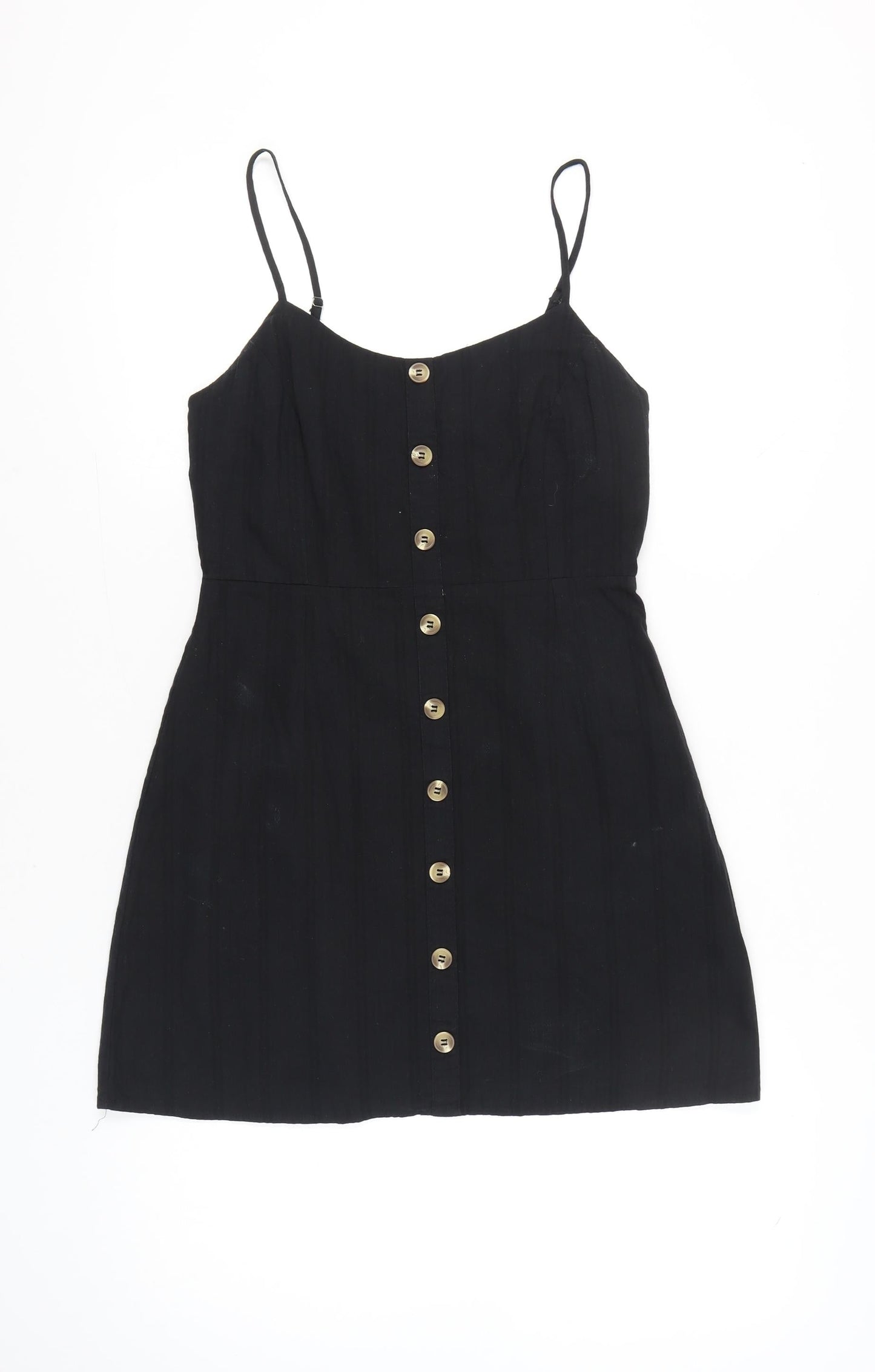 PrettyLittleThing Women’s Black Size 10 Pinafore Mini Dress