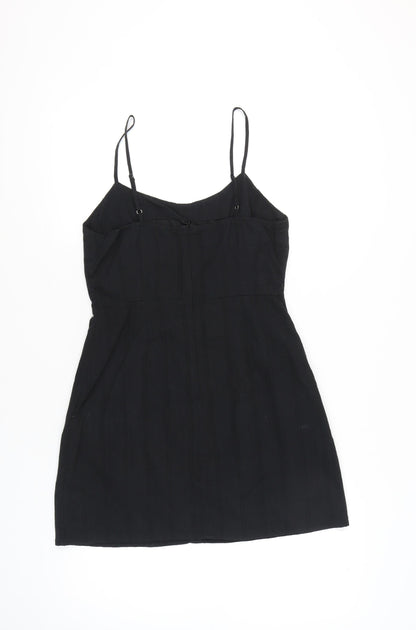 PrettyLittleThing Women’s Black Size 10 Pinafore Mini Dress