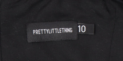 PrettyLittleThing Women’s Black Size 10 Pinafore Mini Dress