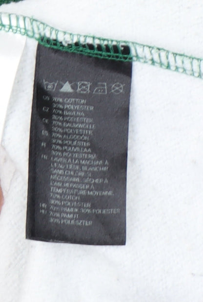 H&M L.O.G.G. Teens Green White Striped Sweatshirt 14Y UK 12