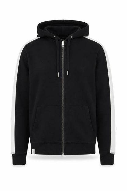 Mens UK Size M Threadbare Black Full Zip Hoodie