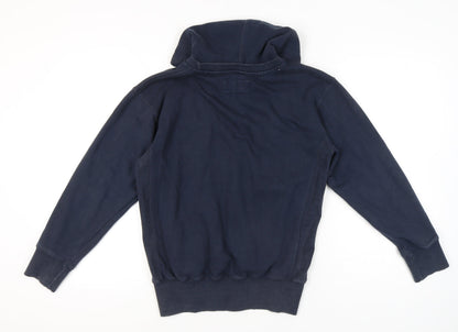 Heritage Men’s Blue Pullover Hoodie M Embroidered Graphic