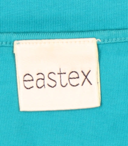 Womens UK Size 12 Eastex Blue Basic T-Shirt