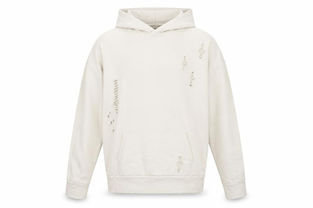 Mens UK Size M River Island Beige Pullover Hoodie