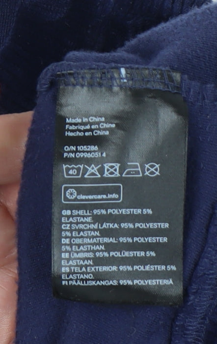 H&M Divided Women’s Blue Velvet Pullover Sweatshirt XS