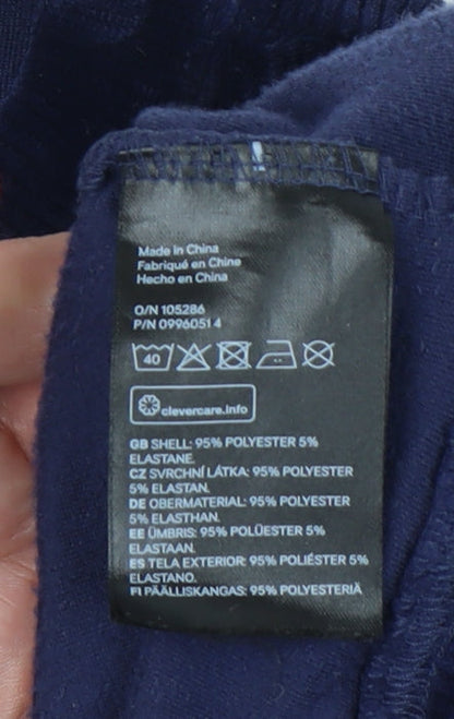 H&M Divided Women’s Blue Velvet Pullover Sweatshirt XS