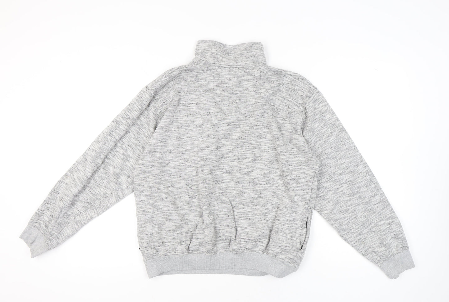 Rawwear USA Men’s Grey 1/4 Zip Pullover Sweatshirt M High Neck