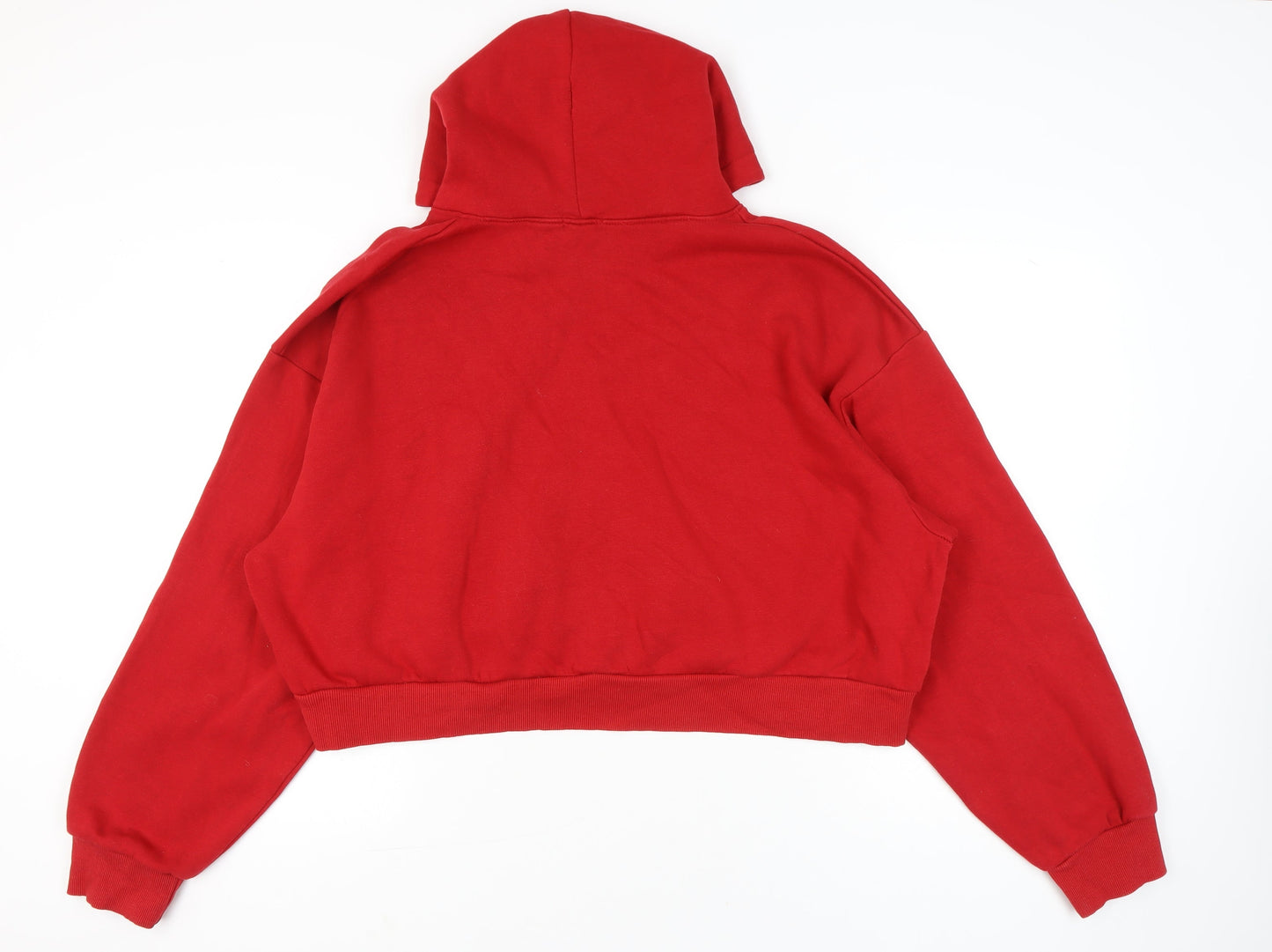 PrettyLittleThing Women Plus Red Full Zip Hoodie 4XL