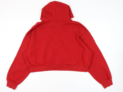PrettyLittleThing Women Plus Red Full Zip Hoodie 4XL
