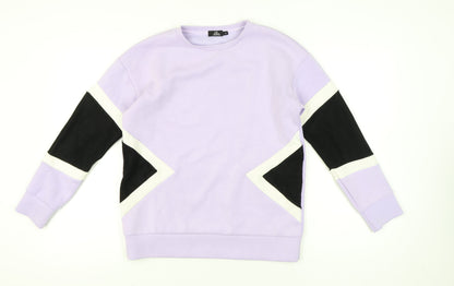 OR Woman Collection Lilac Colourblock Sweatshirt Women S Casual