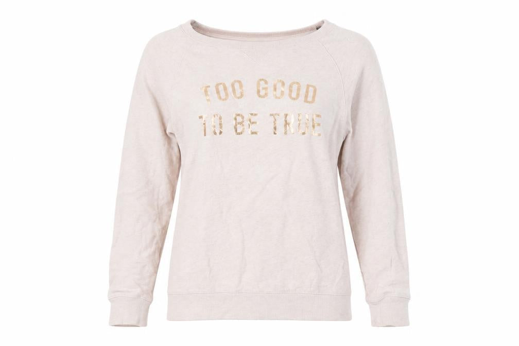 Womens UK Size 12 H&M Beige Pullover Sweatshirt