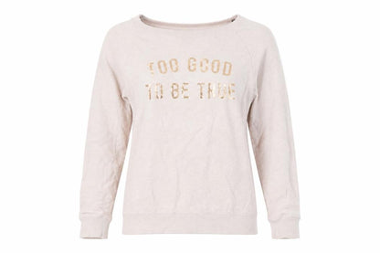 Womens UK Size 12 H&M Beige Pullover Sweatshirt