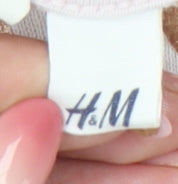 H&M Women’s Beige Cotton Sweatshirt Size 12 Crew Neck Pullover