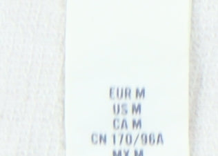 H&M Women’s Beige Cotton Sweatshirt Size 12 Crew Neck Pullover