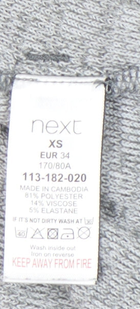 Next Women’s Grey Pullover Hoodie Size 6 XS Regular Fit