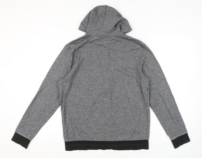 Mens UK Size M H&M Grey Full Zip Hoodie