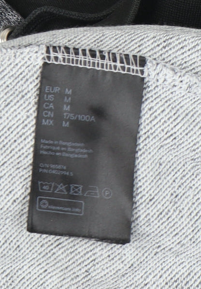 Mens UK Size M H&M Grey Full Zip Hoodie