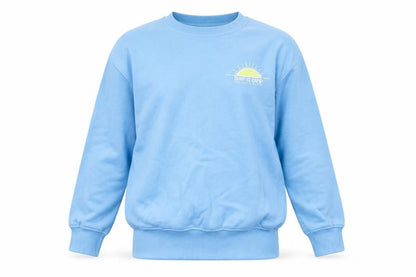 Zara Girls Blue Surf Camp Graphic Pullover Sweatshirt 11-12 Years