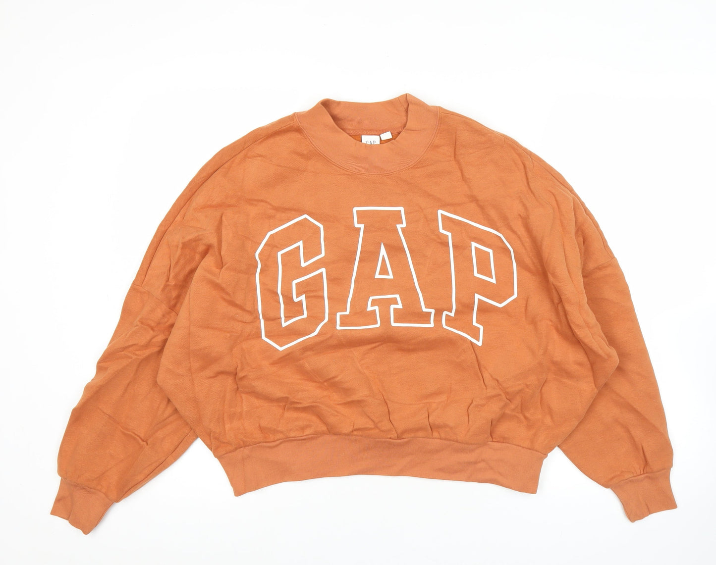 Womens UK Size M Gap Orange Pullover Sweatshirt