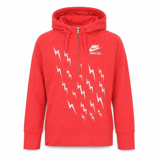 Womens UK Size XL Nike Red Pullover Hoodie