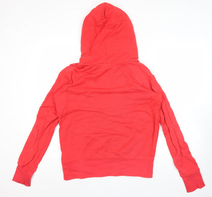 Nike Women’s Red XL Hoodie Track & Field Lightning Print 1/2 Zip