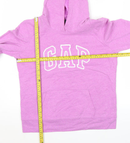 GAP Women’s Pink Pullover Hoodie S Logo Cotton Blend Fleece Sweatshirt