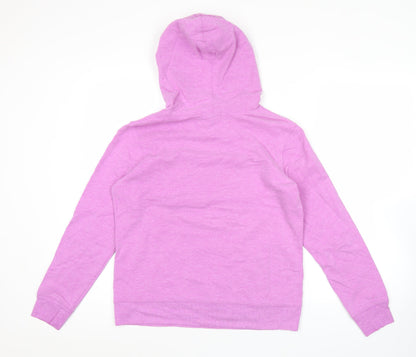 GAP Women’s Pink Pullover Hoodie S Logo Cotton Blend Fleece Sweatshirt