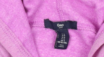 GAP Women’s Pink Pullover Hoodie S Logo Cotton Blend Fleece Sweatshirt