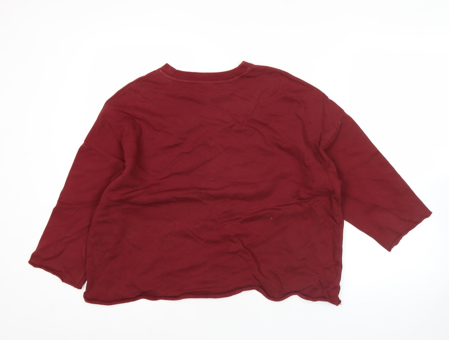 Champion Womens Red Sweatshirt Medium Pullover Logo Casual