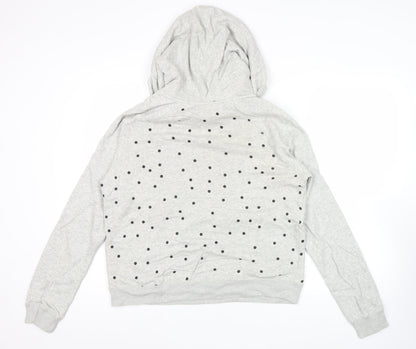 Nike Women’s Grey Polka Dot Pullover Hoodie XL Regular Fit