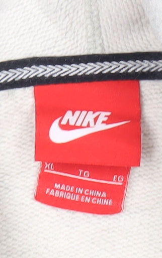 Nike Women’s Grey Polka Dot Pullover Hoodie XL Regular Fit