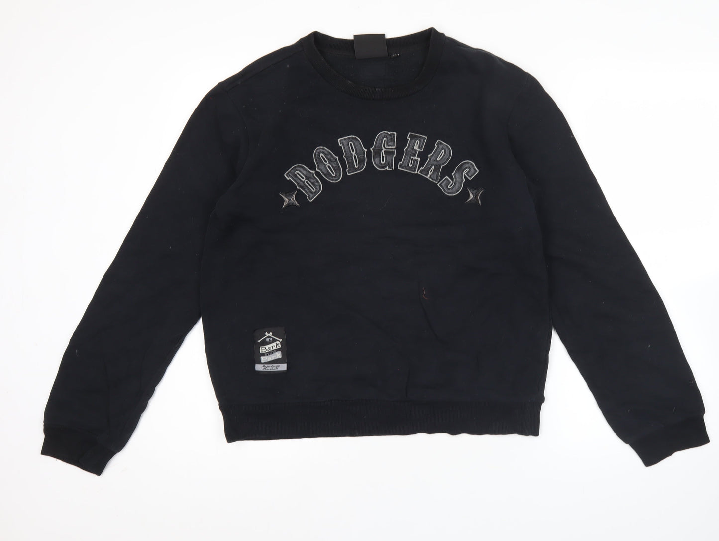 Mens UK Size M MLB Black Pullover Sweatshirt