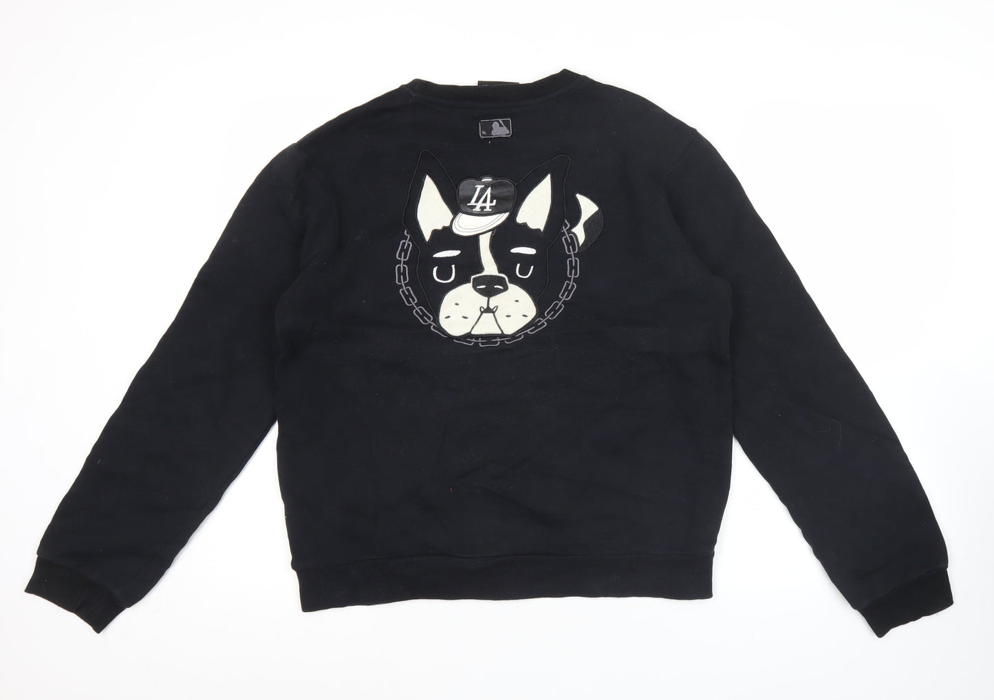Mens UK Size M MLB Black Pullover Sweatshirt
