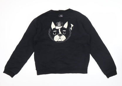 Mens UK Size M MLB Black Pullover Sweatshirt