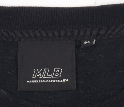 Mens UK Size M MLB Black Pullover Sweatshirt