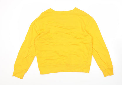 Mens UK Size M Champion Yellow Pullover Sweatshirt