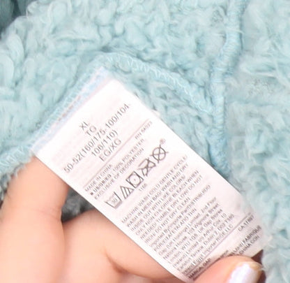 GAP Women Blue Fleece Logo Pullover Sweatshirt XL