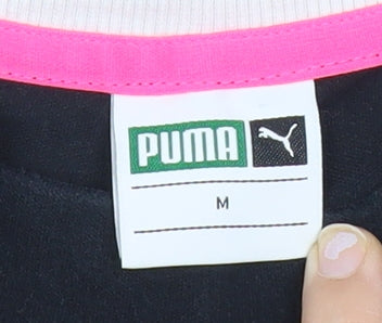 Womens UK Size M PUMA Black Pullover Sweatshirt