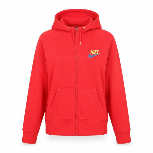 Womens UK Size XL Nike Red Full Zip Hoodie